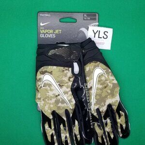 Nike NFL Vapor Jet Salute To Service Digital Camo Football Gloves Men's X-Large